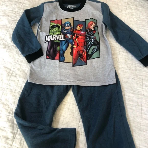 Marvel Avengers XS Little Boys Pajama Set - Picture 1 of 3